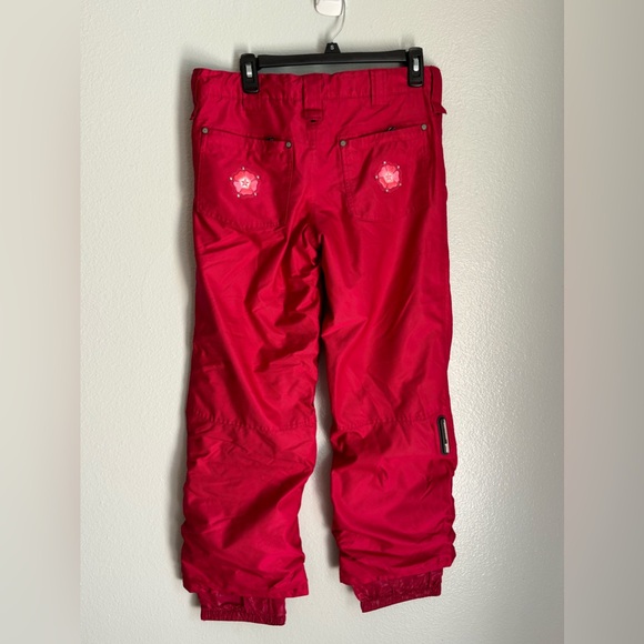 Sessions Red Embroidered Ski Snowboard Pants Size XL - Picture 3 of 12